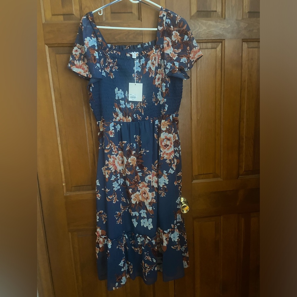 NWT LC Lauren Conrad floral dress. XXL